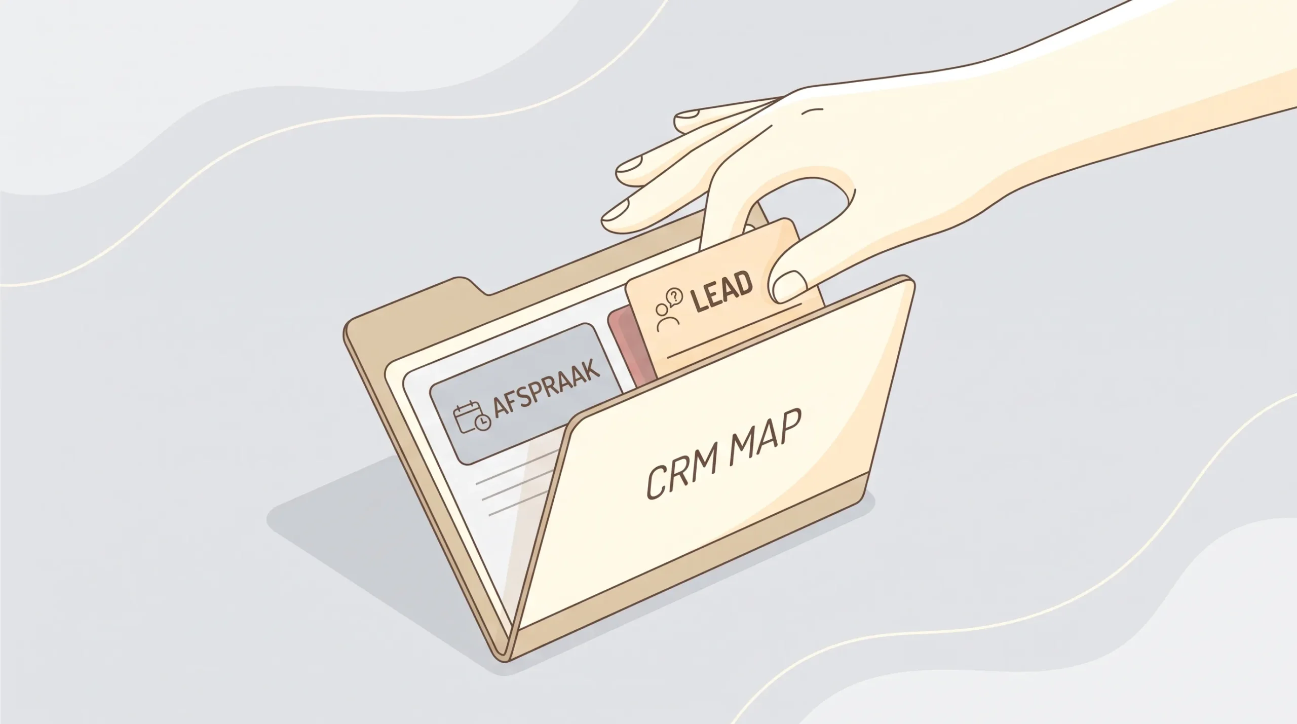 impact van advertenties meten met leadkaart en afspraakkaart in een CRM-map